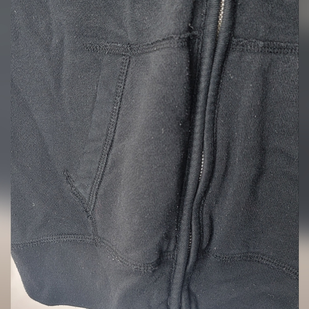 Mossimo Supply Co. Women's Faded Black Zip-Up Hoodie - Picture 10 of 14